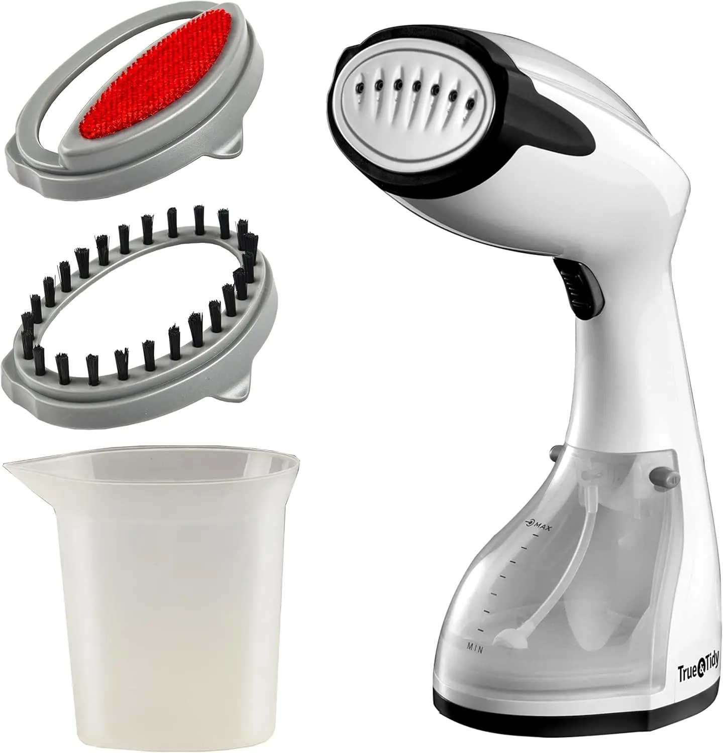 

Portable Handheld Steamer for Clothes, Fast Heat-up in 30 Seconds, Auto-Off Safety, Large Detachable Water Tank
