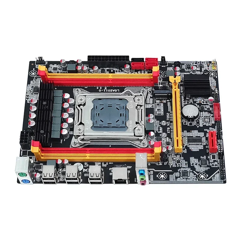 New X79 Original Chip Desktop Computer Main Board 2011 Pin with M.2 DDR3 Memory 2670 2680V1V2 64GB Dual Channel