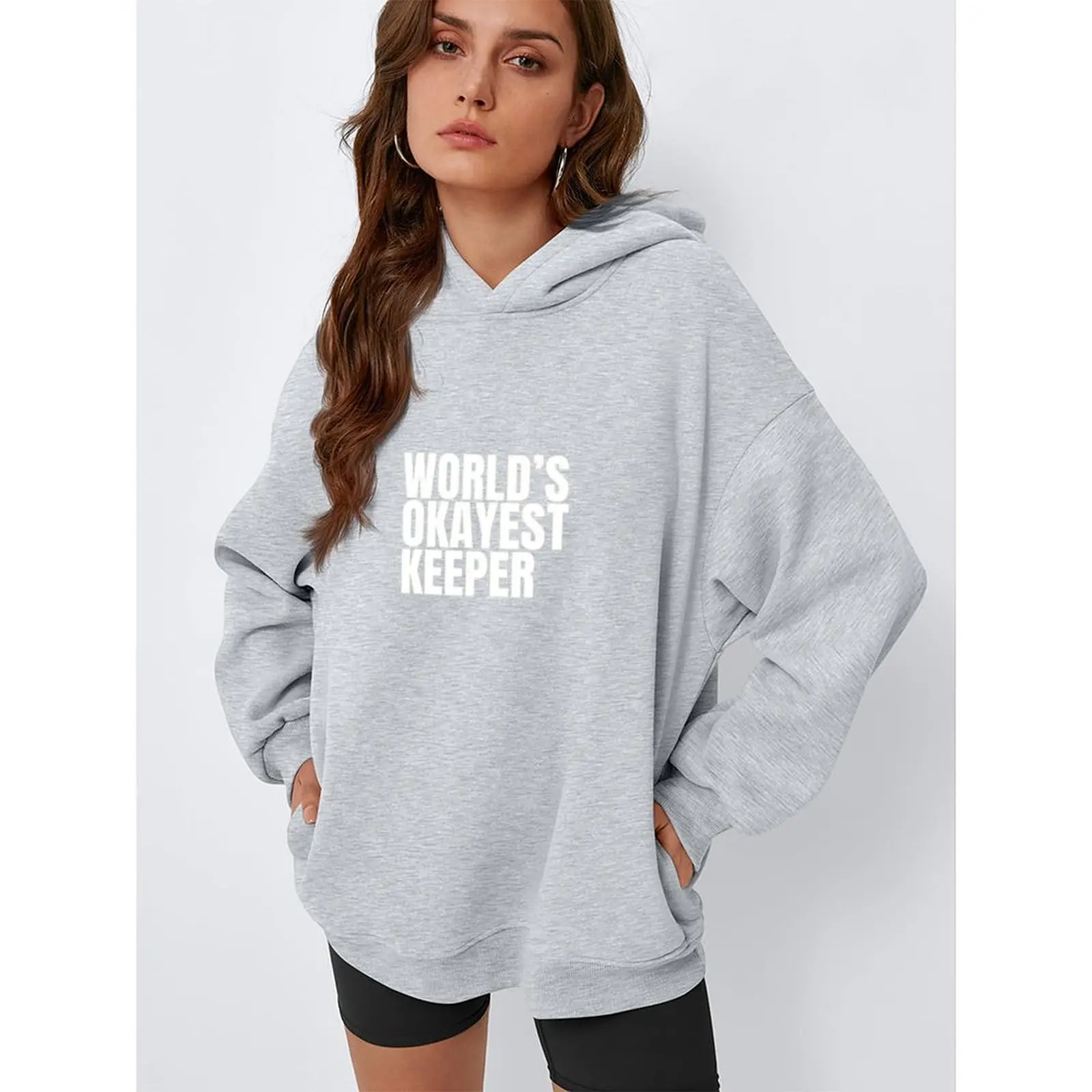 

2025 Sweatshirts For Woman Loose Hoodies Winter Casual Christmas Printed Comfortable Female Long Sleeve Tops Oversized Pullover
