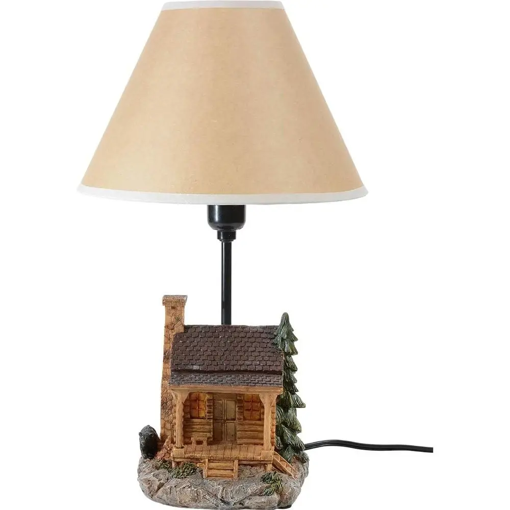 Rustic Vintage Cabin Lamp - Ideal for Living Room, Nightstand, Desk, 16.25 x 10 view 3