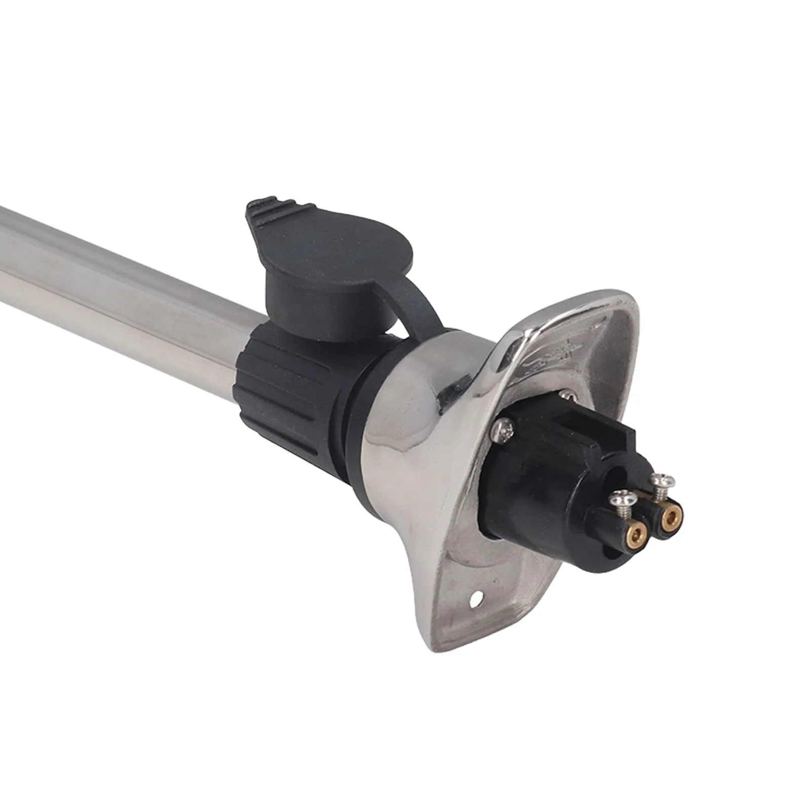 DC12V 24V 5W 24 polegadas Luz de âncora telescópica toda redonda LED luz popa poste de 2 pinos IP66 à prova d'água