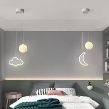 White Moon Cloud Pendant Lamps
