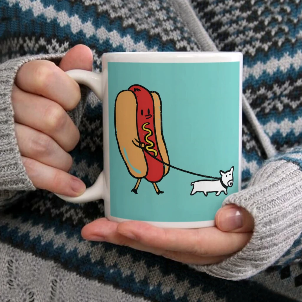 

Two dogsCoffee Mug Tea Cup 11oz Coffee Cup Funny Birthday Ceramic Mug Personalized Cup