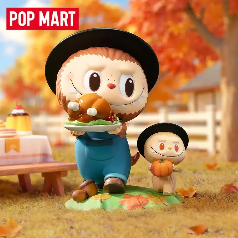 

POP MART LABUBU THE MONSTERS фигурка на День Благодарения, серия слепая коробка, сумка для догадок, загадочная коробка, игрушки, кукла, милая аниме-фигурка, настольная