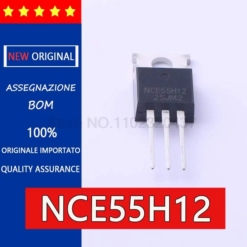 10pcs original NCE55H12 Field effect tube TO-220 N 55V 120A Controller triode field effect tube, 55 v 120 a small conduction r