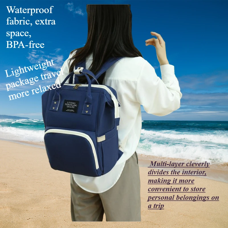 

Новая сумка для мамы — многофункциональная сумка для подгузников большой вместимости, сумка для детских бутылочек, водостойкий и влажный разделительный рюкзак