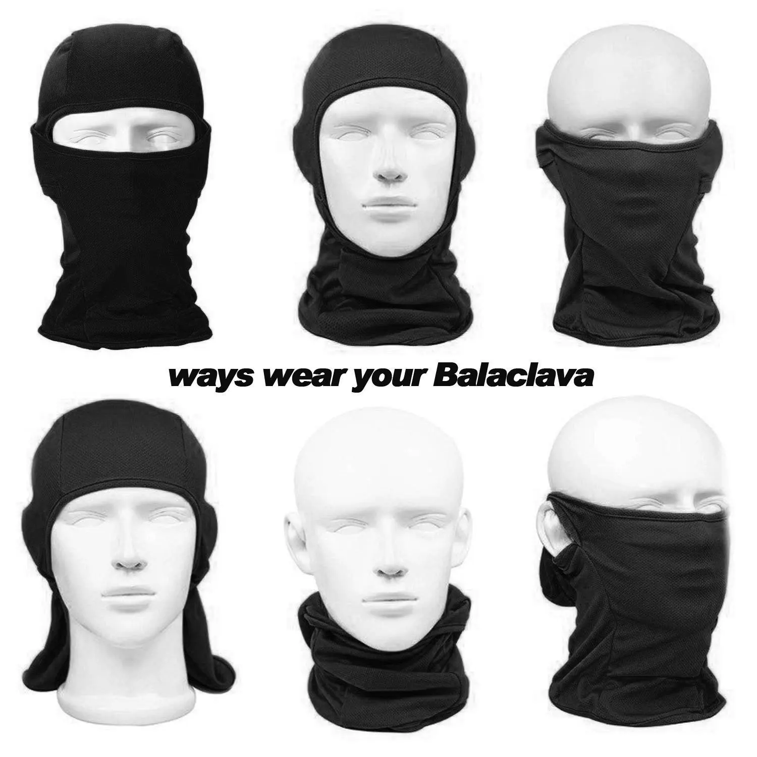 Sturmhaube, Skimaske, Vollgesichtsabdeckung für Männer und Frauen, atmungsaktive Vollgesichtsmaske zum Skifahren, Outdoor-Sport – Detail 2