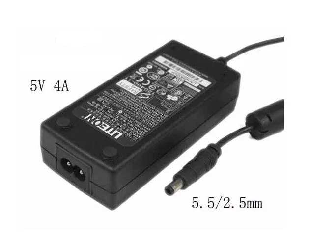 LITEON PA-1200-3SA4, 5V 4A, Barrel 5.5/2.5mm, 2-Prong Power Adapter