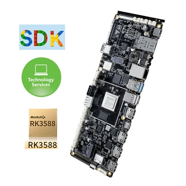 Rockchip Rk3588 Motherboard With HMI LVDS EDP MIPI LCD For Interactive Live Streaming Machine Android Pcb Board Rk3588