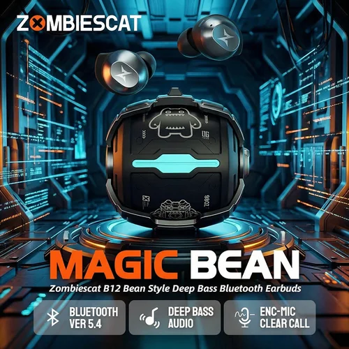 Audífonos Inalámbricos Zombescat B12 Tws, Invisibles,