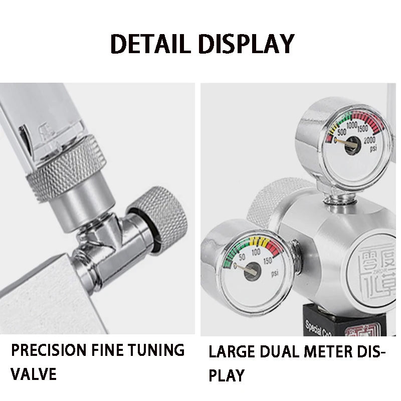 Fish Tank co2 Pressure Reducing Valve Regulator Bubble Gauge Aquarium Gas Cylinder Pressure Control co2 Pressure Reducing Valve