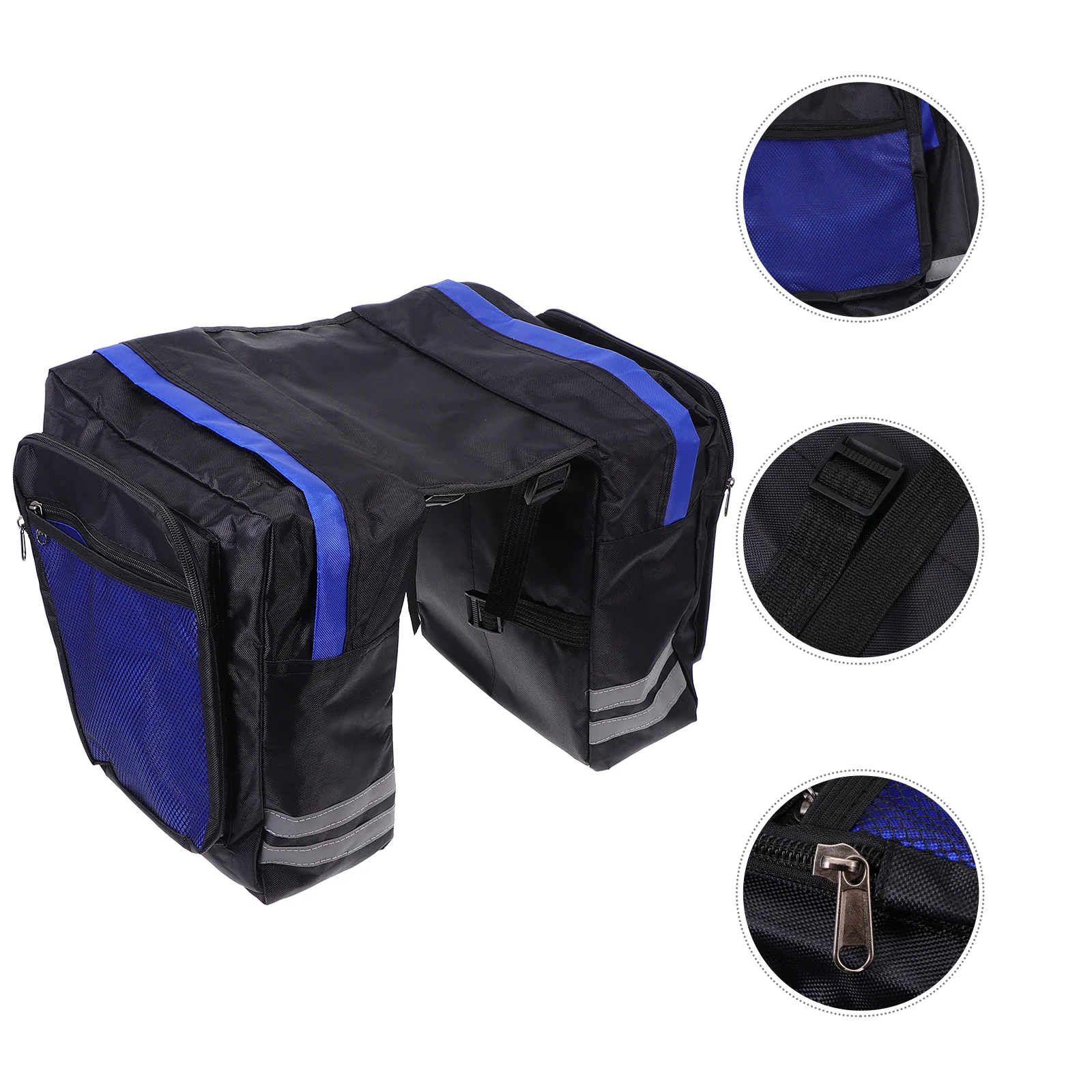 

Bike Saddle Bags Commuter Bicycle Pannier Bikes Cycling Rear Double Polyester Seat Shelf