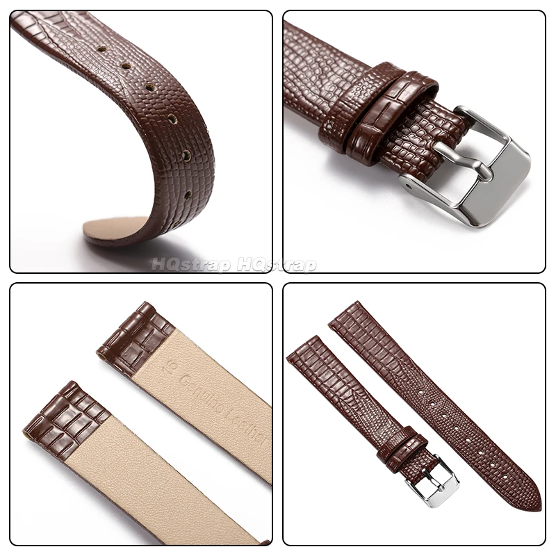 8mm 10mm 12mm 14mm 16mm cinturino in pelle cinturino ultrasottile cinturino sportivo morbido texture lucertola accessori per braccialetti universali
