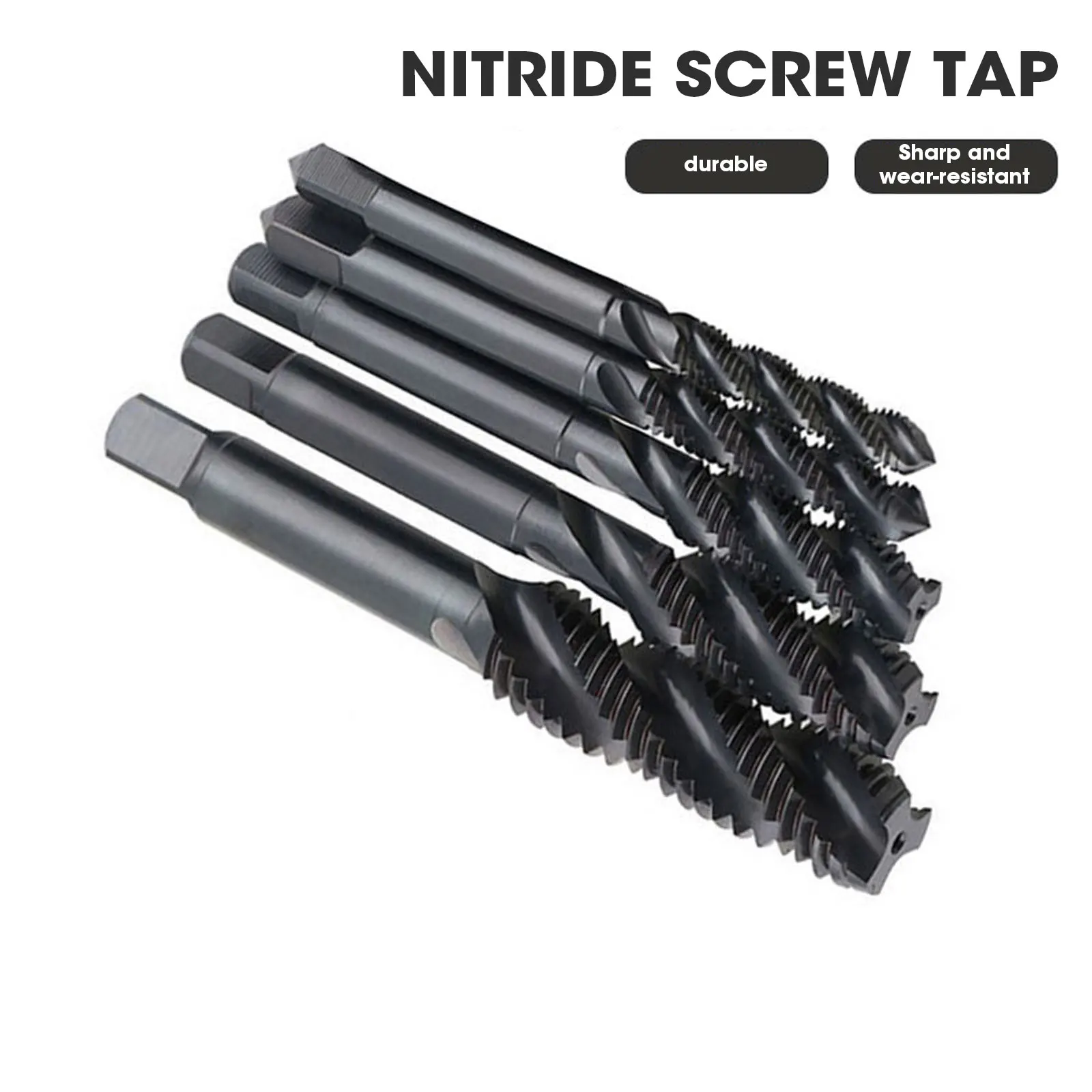 Imagem -05 - Nitrided Espiral Groove Machine Tap Grupo Rosca Tapping Fácil Chip Remoção Ferramenta Aço de Alta Velocidade M3-m8 6542 Pcs
