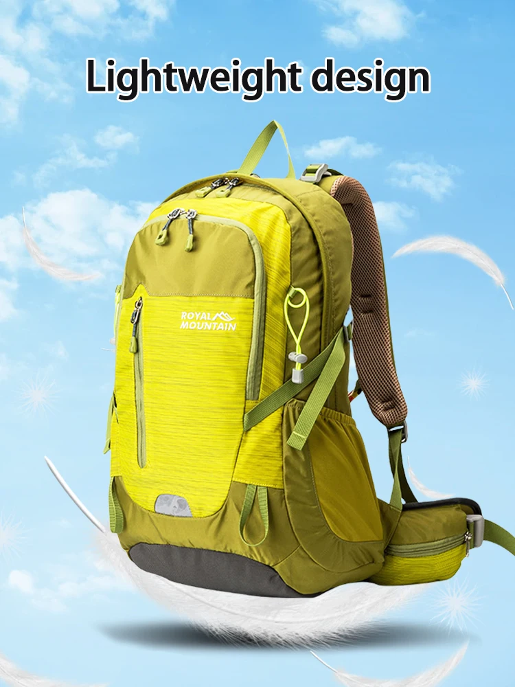 Nylon Waterproof Backpack Casual Outdoor 35L Large Capacity Travel Backpacks Hiking Camping Mountaineering Bag Youth Sports Bags