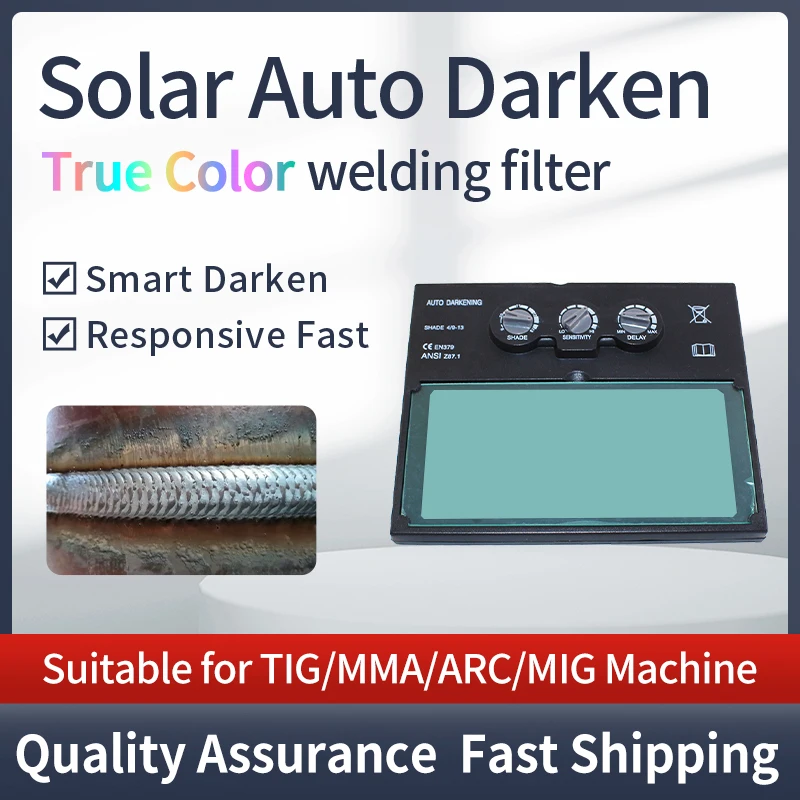 Solar Auto darkening welding filter of face mask/Electric True Color welding mask/welder cap  welding machine and plasma cutter