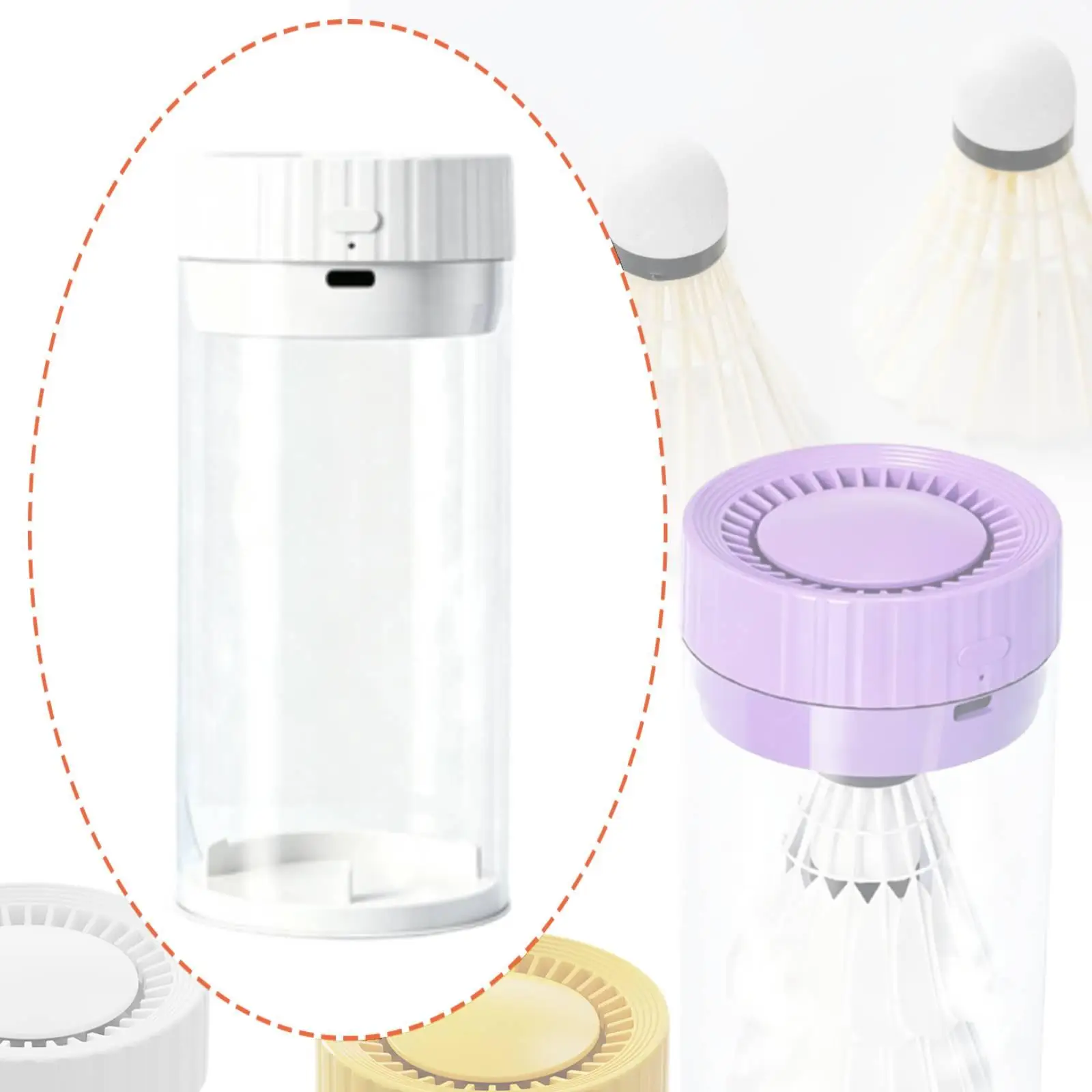 

Shuttlecock Humidifier Badminton Ball Moisturizer Steamer Tube Sports Accessories for Professional Player Use
