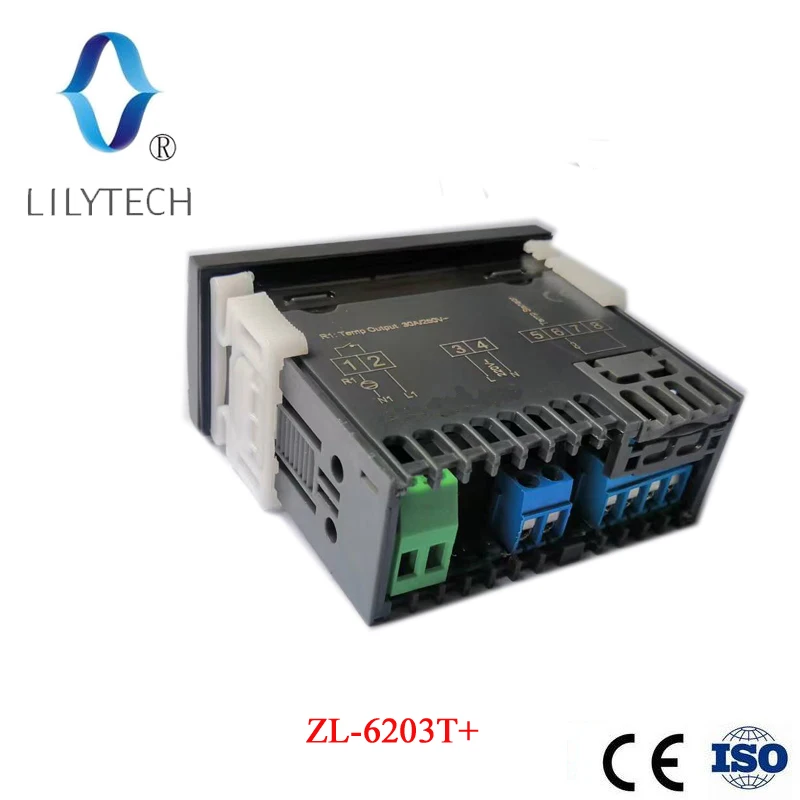 ZL-6203T+, 30A Output Relay, Timer On and Off, Temperature Controller Thermostat, Lilytech new, Optional sensor selection