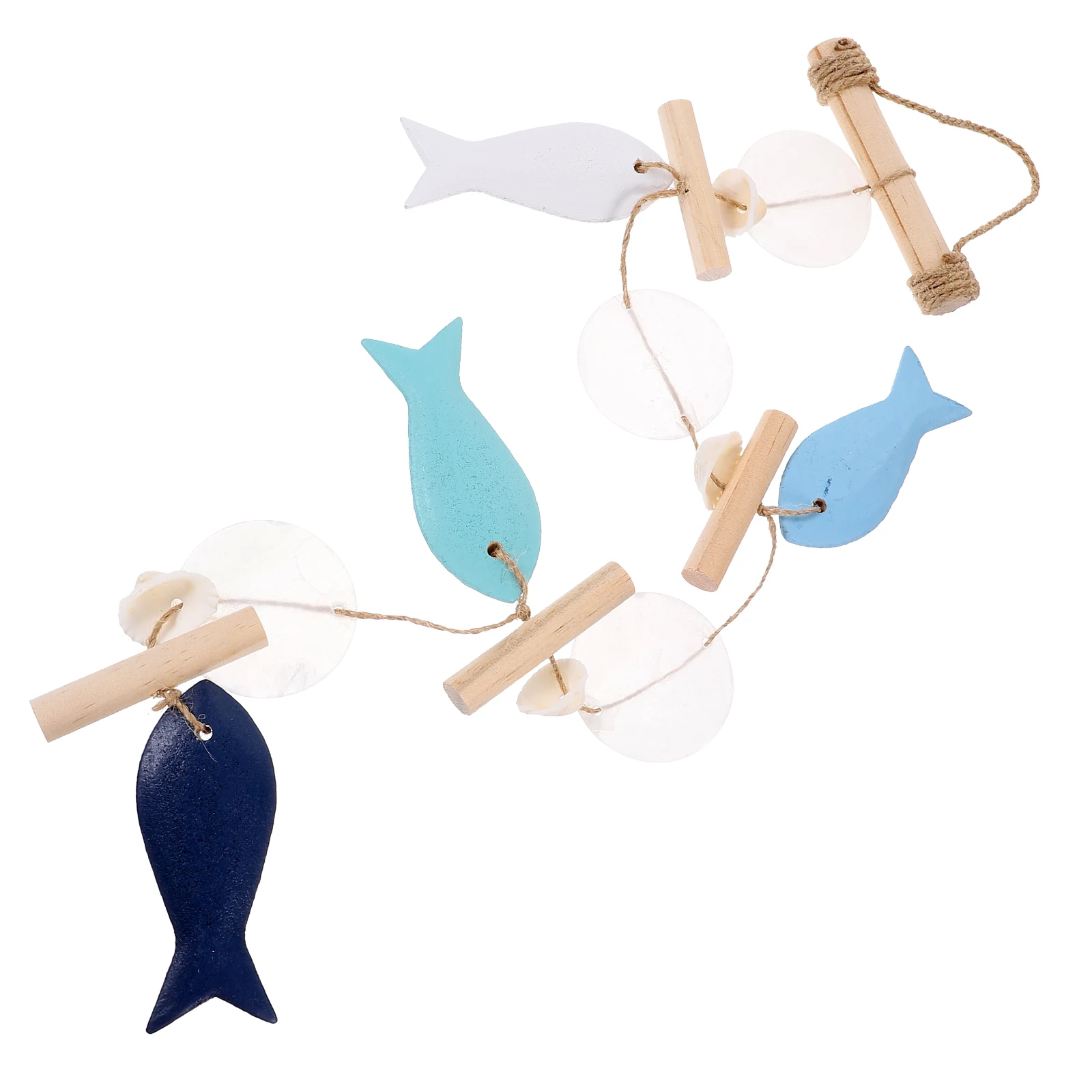 

1pcs Wooden Fish Chimes Home Hanging Adornment Hanging Decor Beautiful Garden Home Balcony Balcony Wind Chime Wind Chime Pendant