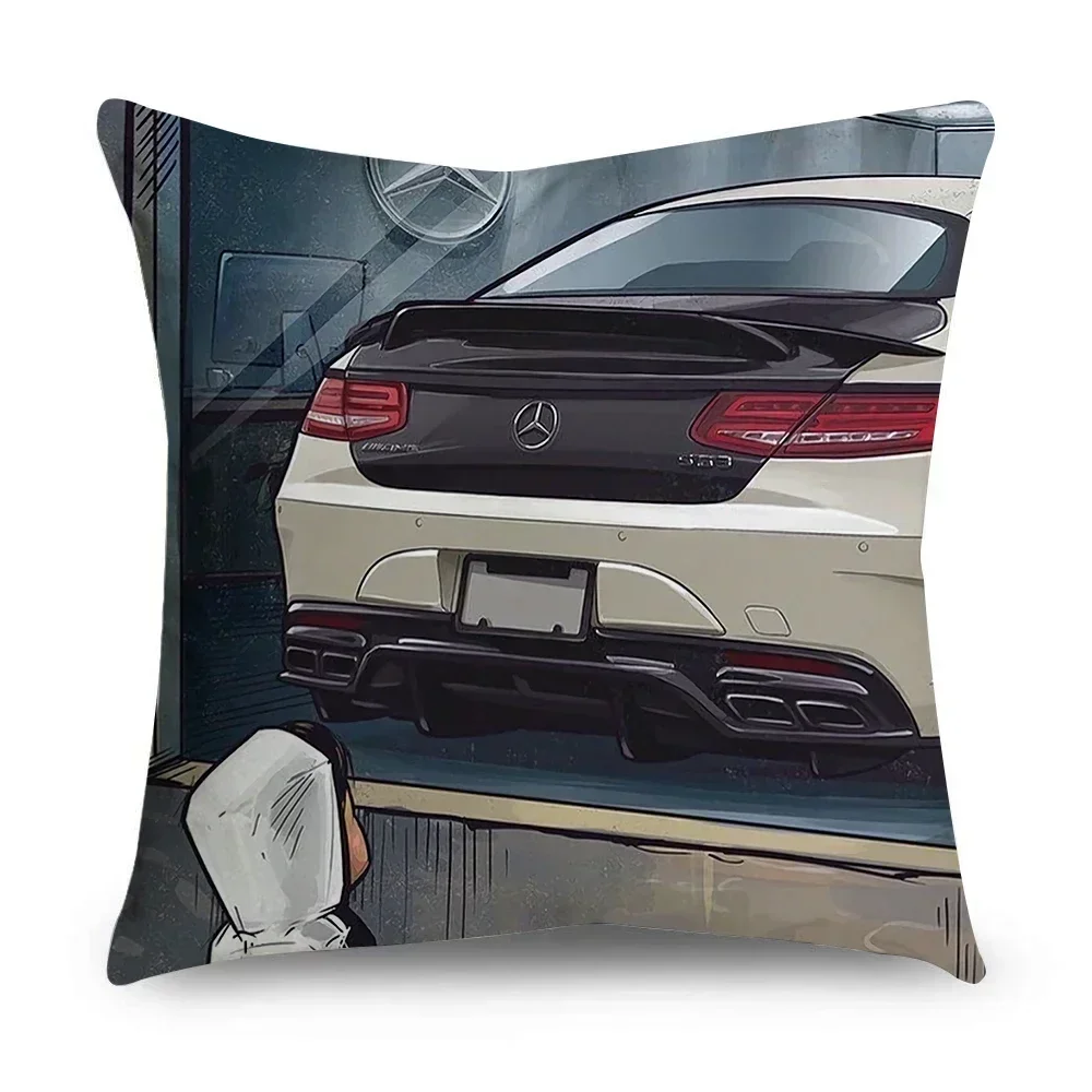 

Funda de almohada con dibujos animados poche, dormitorio, hogar, sofá
