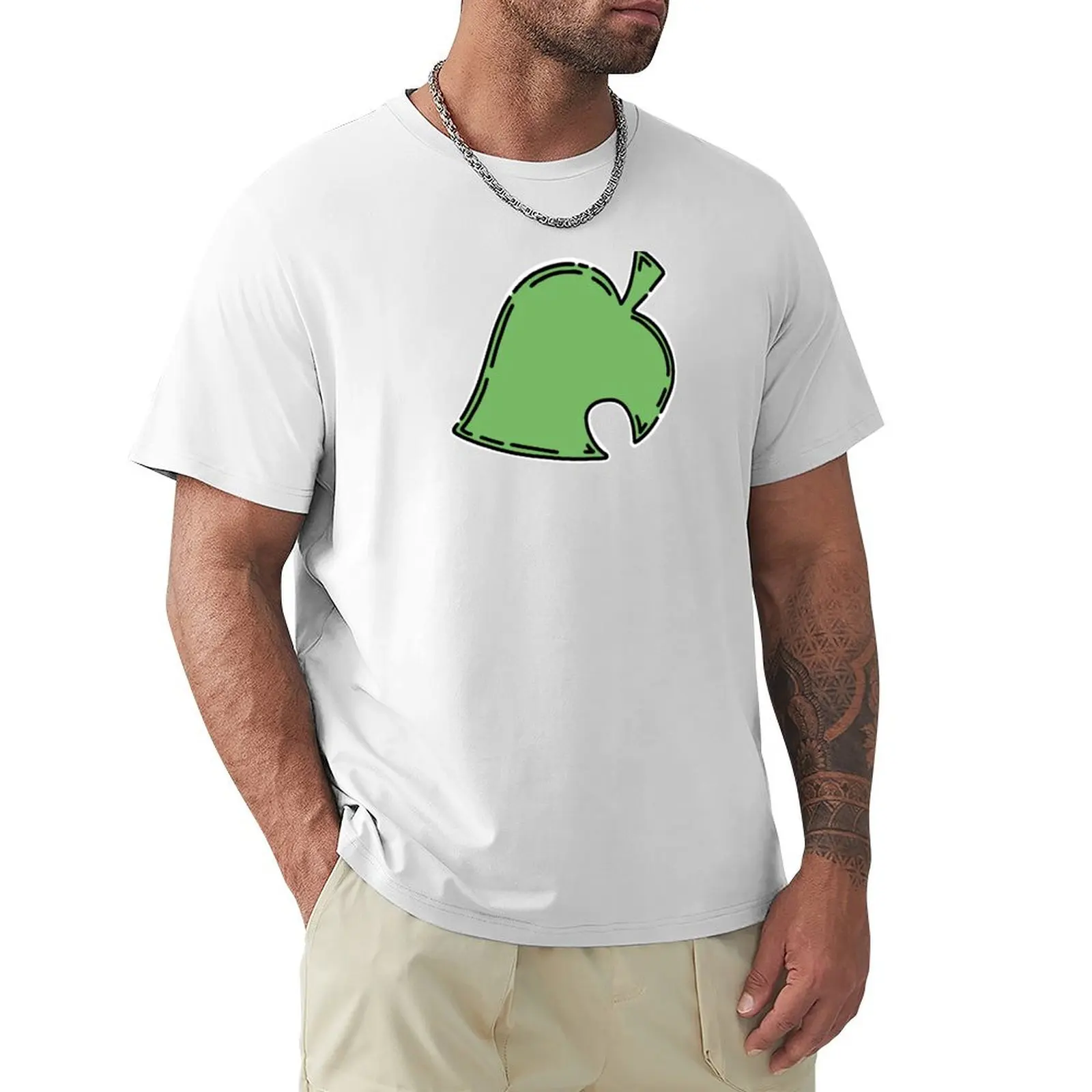 Animal Crossing Leaf T-shirt aesthetic clothes Aesthetic clothing shirts graphic tees fruit of the loom mens t shirts