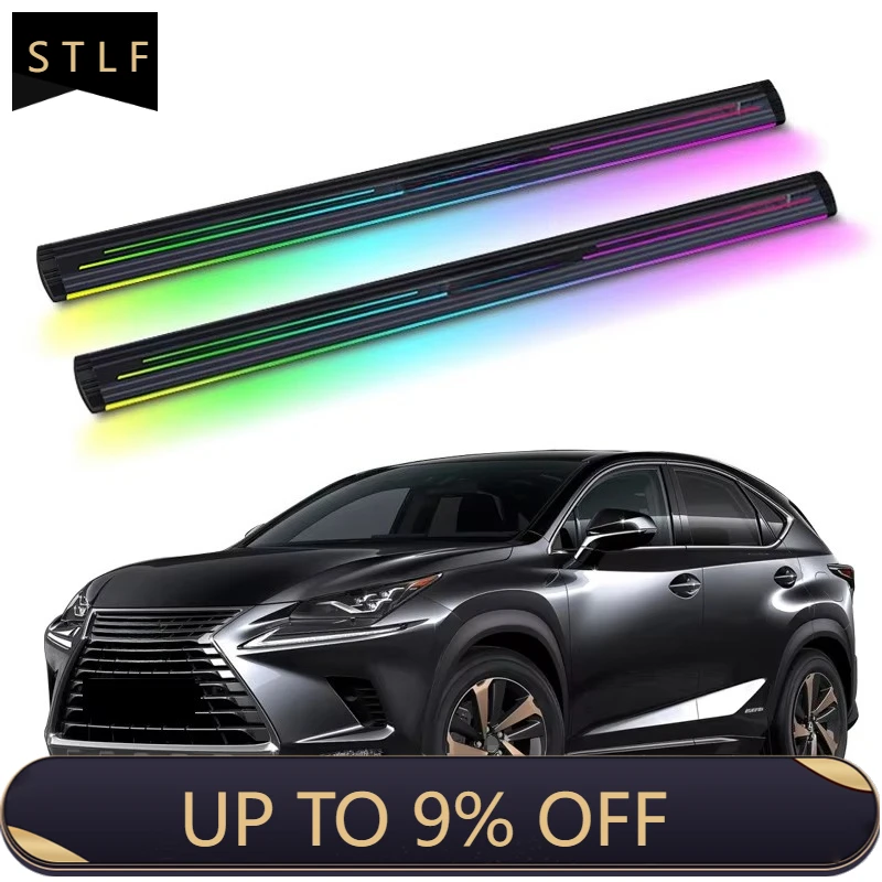 

Electric Running Boards Retractable Aluminum Alloy Neon LED Light Automatic Power Side Step for NX200 NX300 2018 with Carry Bag