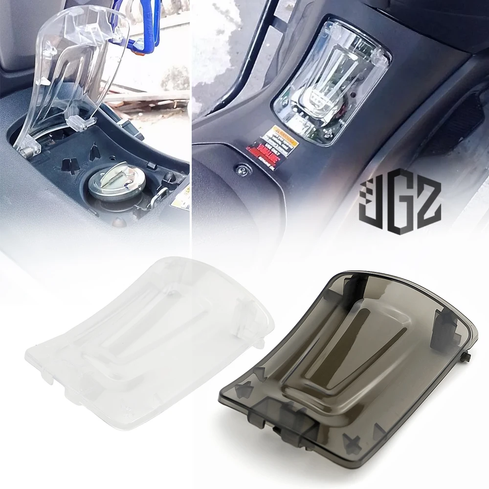 Für YAMAHA NMAX155 V2 Motorrad-Zubehör Transparente Rauchglas-Tankabdeckung