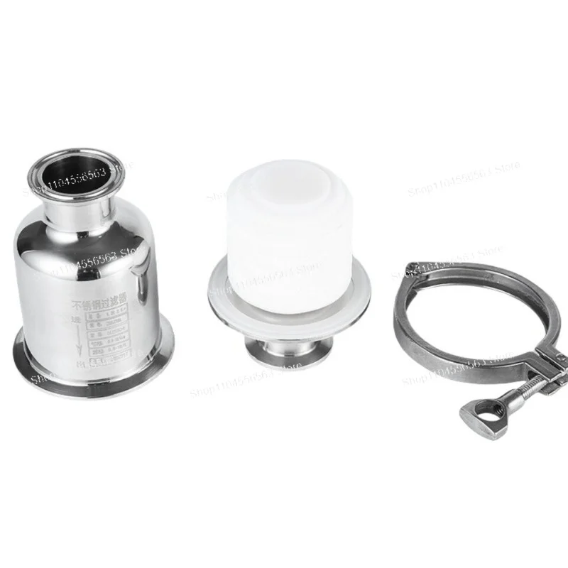 Stainless Steel Small Gas-liquid Filter, 304/316 Chuck Quick-connect Precision Sterilization Filter Res pirator