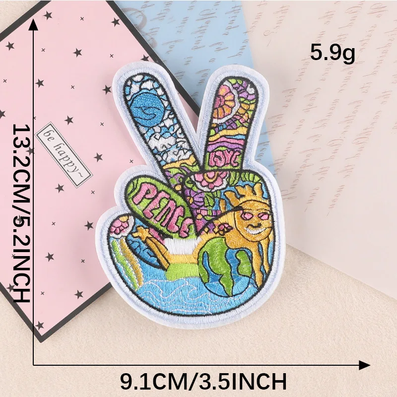 Aufnäher zum Aufbügeln für Kleidung, bestickt, taktische Militär-Moral-Applikation, schmelzbar, thermoadhäsive Mochila, Designer, Outdoor, Nähen – Detail 10