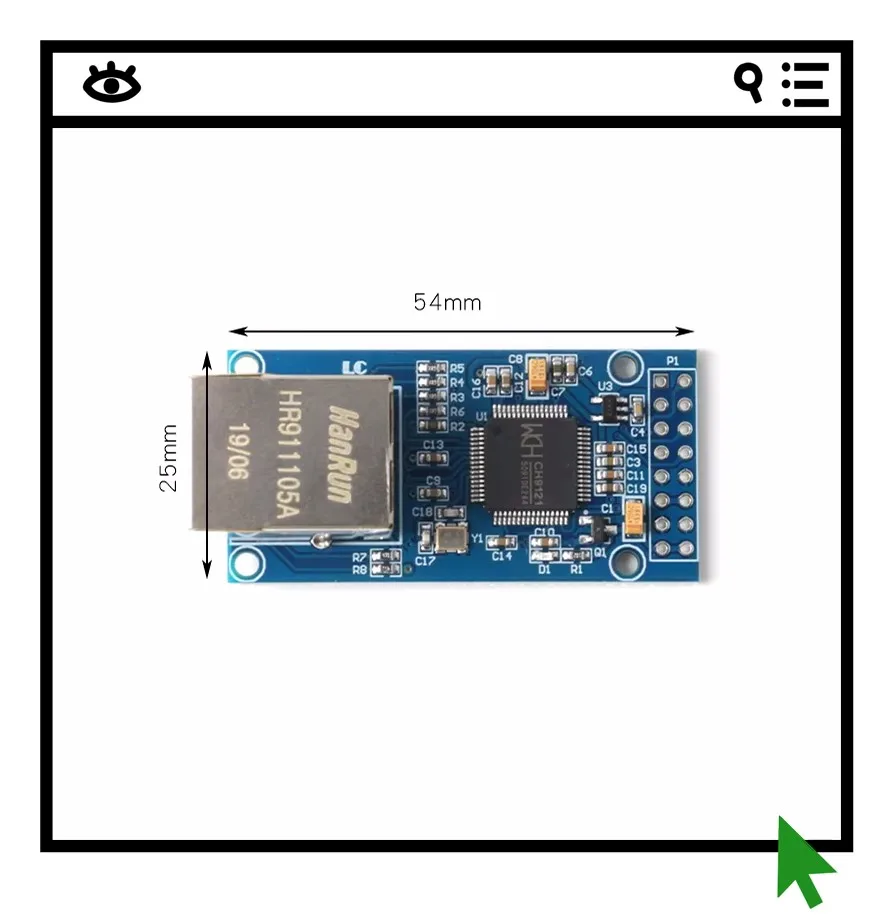 

Модуль последовательного интерфейса CH9121 для Ethernet, сетевой модуль MCU, последовательный сервер