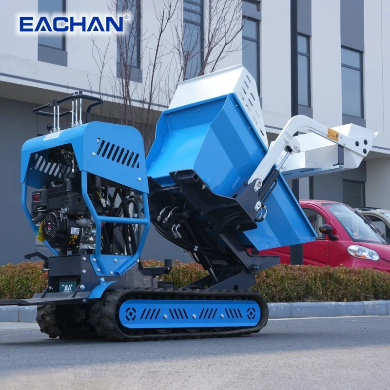 China Euro 5 Rotating Dumper Truck Earth-moving Machine Crawler Dumper Transport Gravel Cement Mini Crawler Dumper Customized