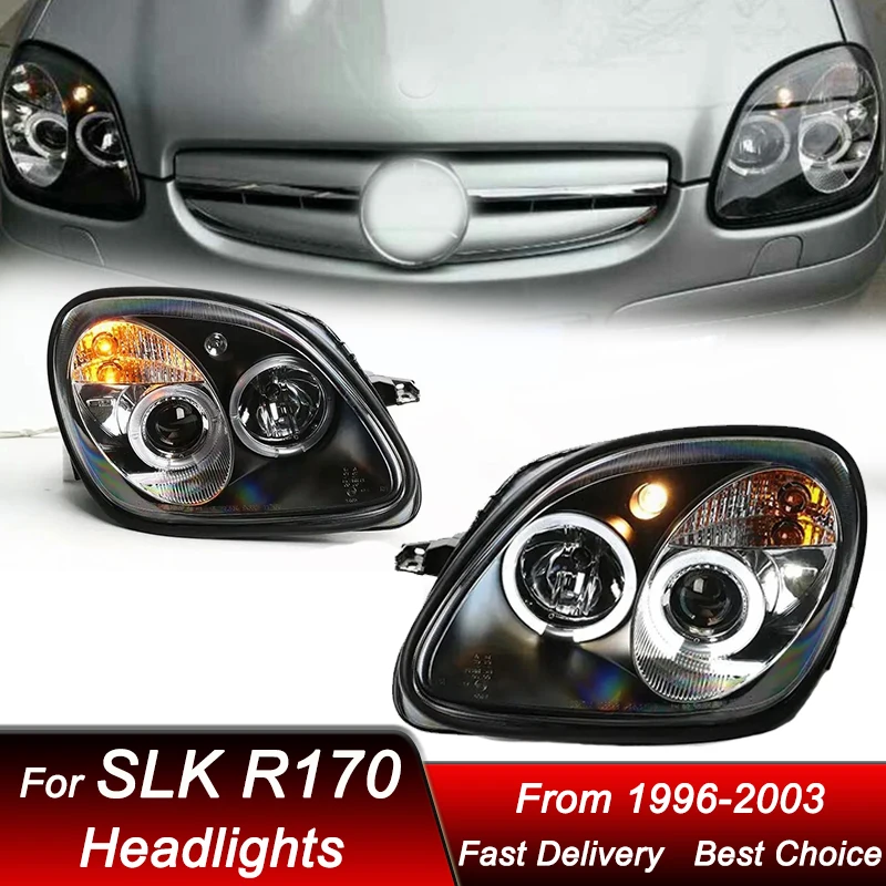 

Pop Car LED Headlights For Mercedes-Benz SLK R170 1996-2003 New Style Full LED Auto Headlamp Assembly Projector Lens Accessories