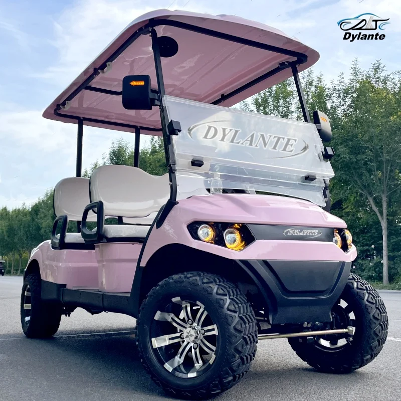 

Новейшая модель 4-местной электрической охотничьей тележки для гольфа, свинцово-кислотной батареи, тележка для гольфа, 48 В, литиевая батарея, дорожная тележка для гольфа на продажу