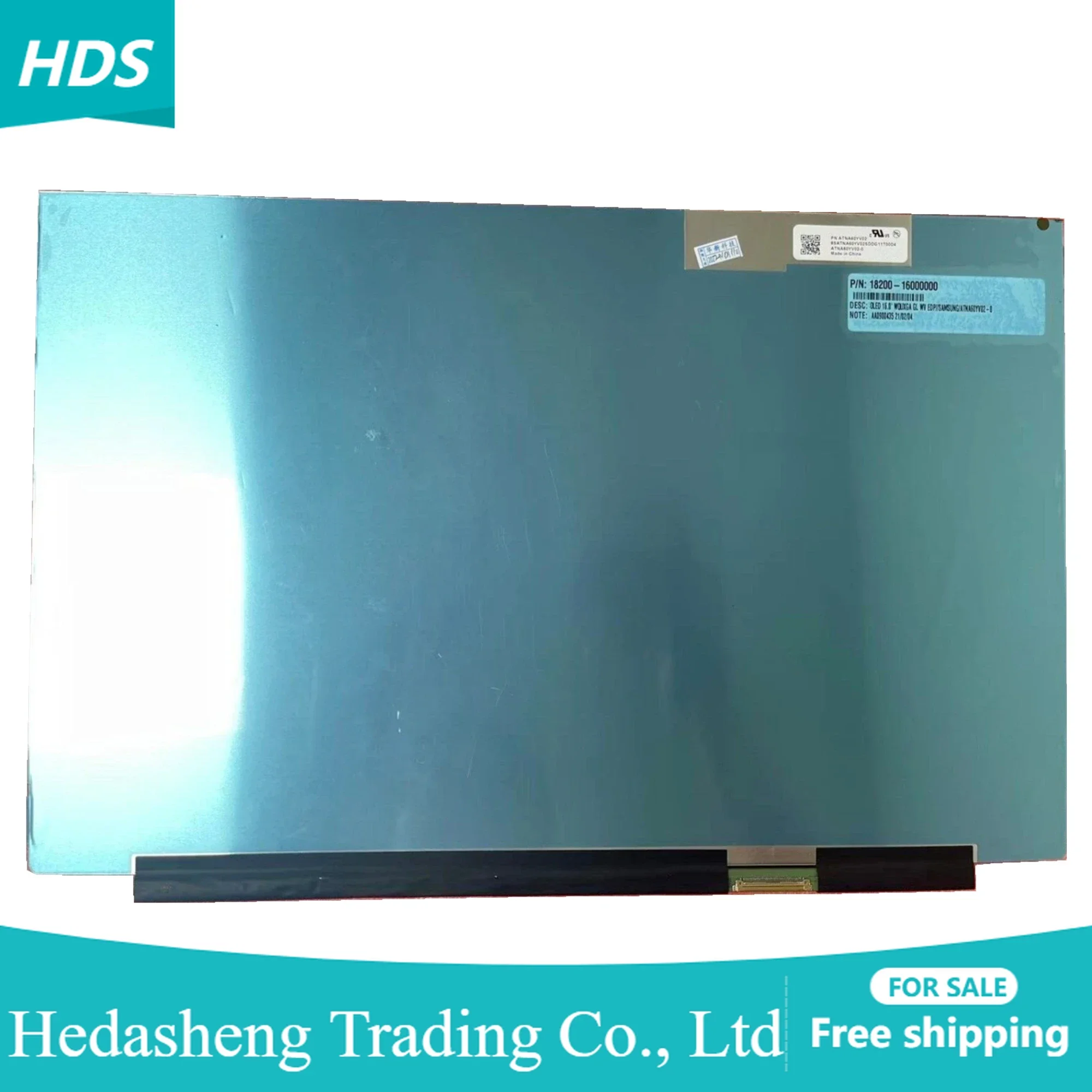 ATNA60YV02 ATNA60YV02-0 16:10 WQUXGA Display Panel Replacement P/N:18200-16000000 3840×2400,16.0 Inch No Touch OLED