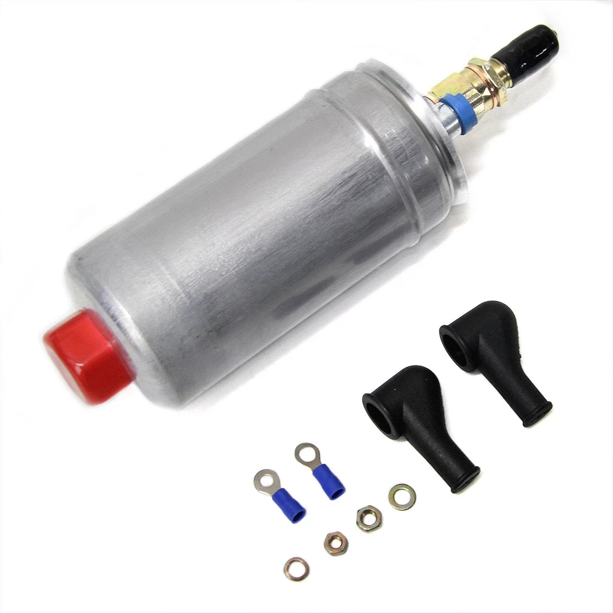 Silver Black 1PC 300LPH 044 External Performance Fuel Pump OEM 0580 254 044 Poulor Direct Replacement Pump