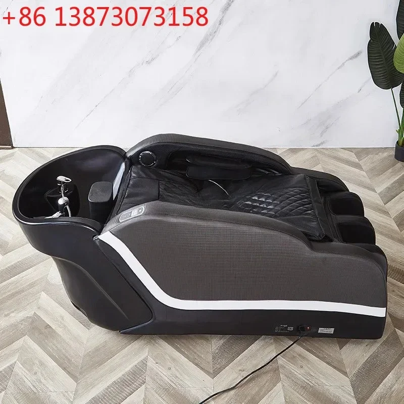 

06Electric intelligent massage shampoo bed Hair salon special flat shampoo bed