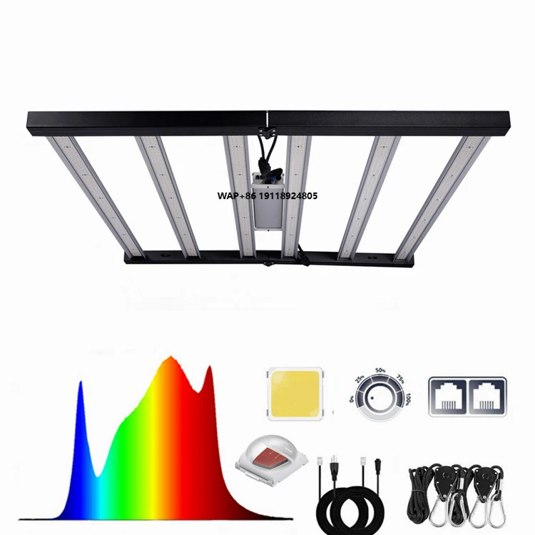 

281B 301H Full Spectrum LED Plant Growth Light 600W 720W Aluminum for Greenhouse Cultivation Emitted Colors Red White
