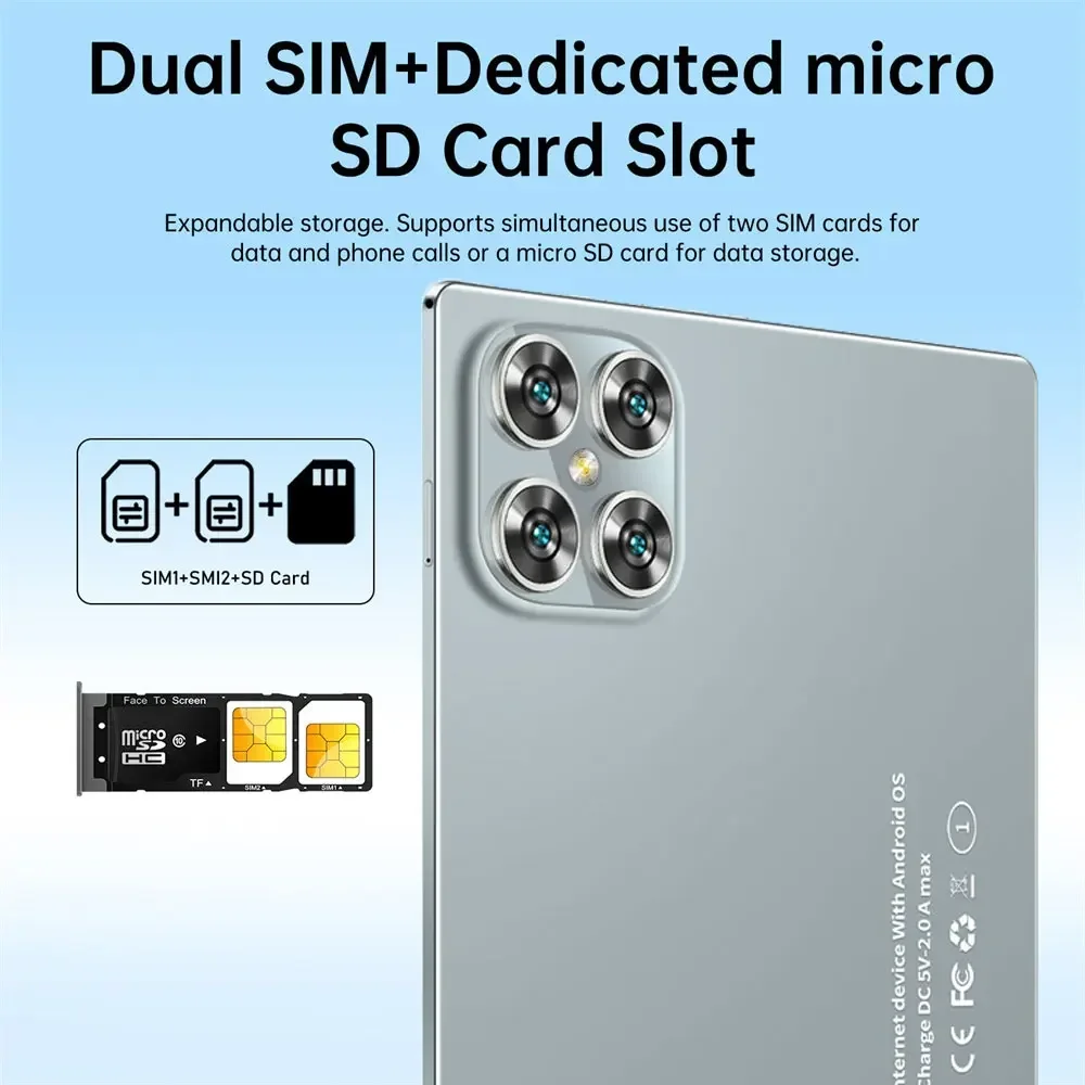 أجهزة لوحية جديدة 7 Pro أصلية مقاس 11 بوصة تعمل بنظام أندرويد 13 علامة تبويب رخيصة 5G بشريحتين 10000 مللي أمبير في الساعة للأطفال مع لوحة مفاتيح للكمبيوتر المحمول #6