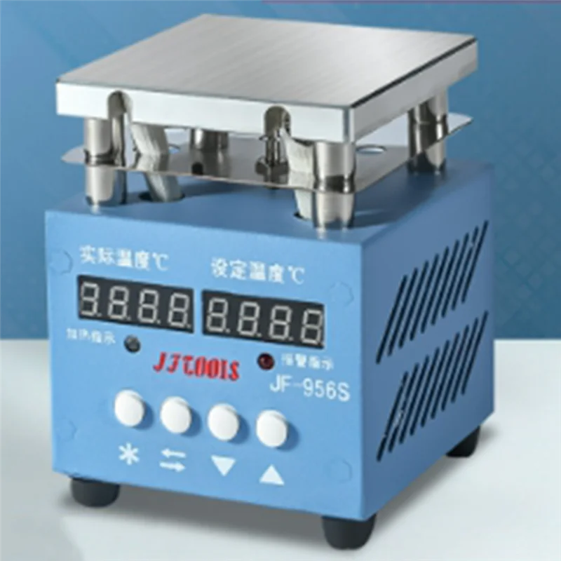 AA63 caliente 1 pieza 956S mesa calefactora 300W placa calefactora de doble pantalla lámpara LED mesa de soldadura de cuentas placa caliente de temperatura ajustable