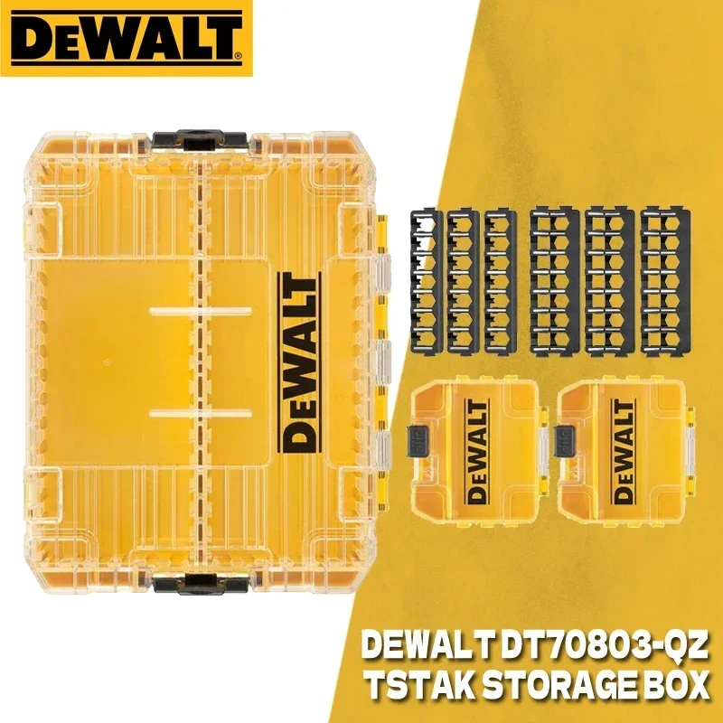 Imagem -04 - Armazenamento Resistente Dewalt Chave de Fenda Bit Peças Caixa de Armazenamento Dt70800 Dt70801 Dt70803 Dwan2190 N542474 Dt70839 Dt70716 Case de