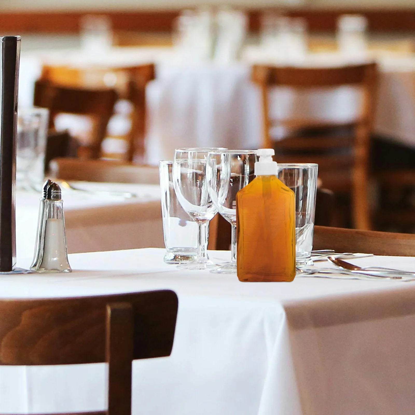 

Sturdy Glass Syrup Dispenser Pump Bottle Multifunctional Organizer for Home Bakery Coffee Station Accessories Syrup Dispenser