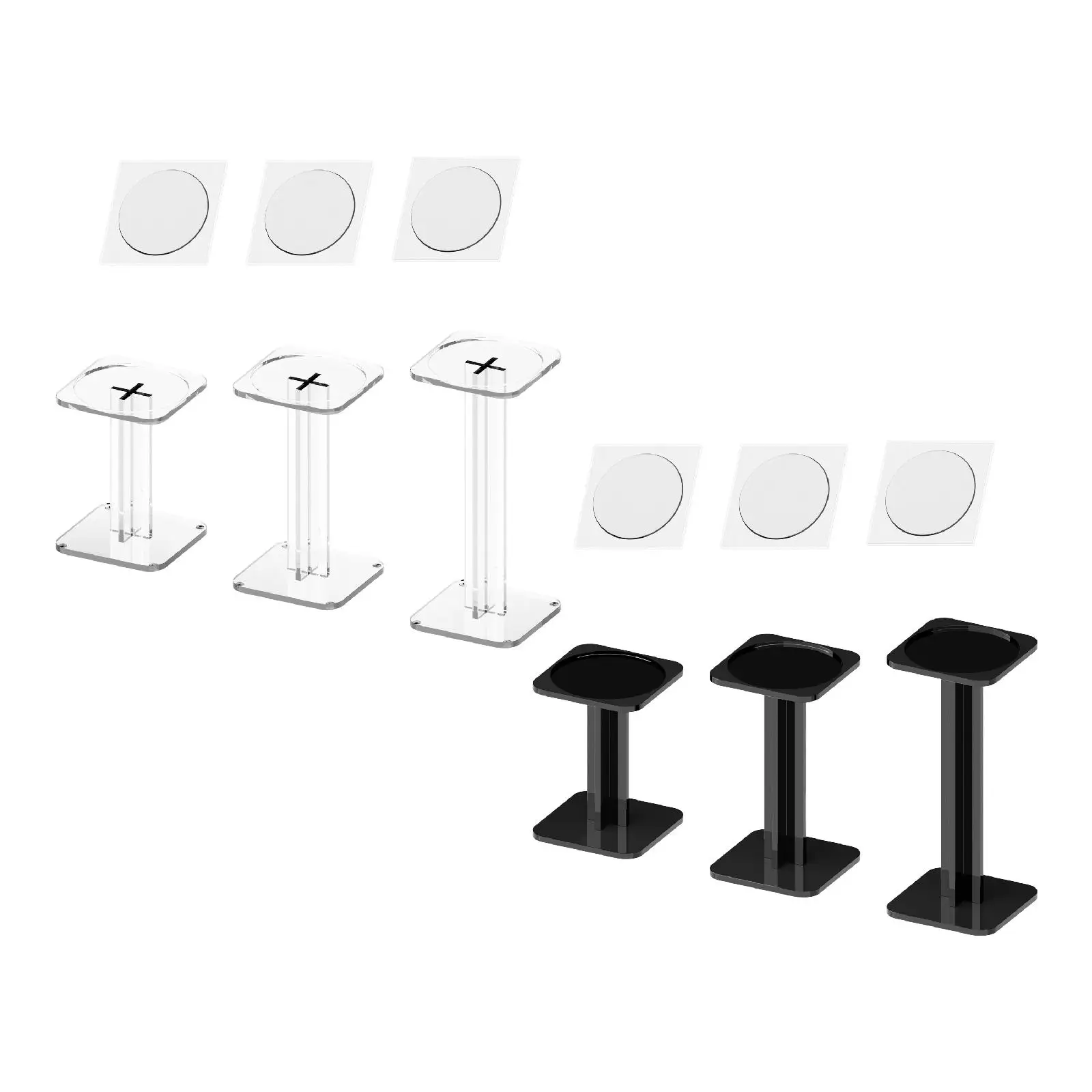Acrylic Display Stand Shelf Durable Risers Holder for Small Figure Toy Board Game Home Office Use - view 6