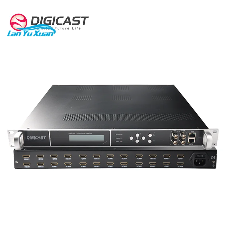 DMB 8820E DVB System H264 H265 4 8 12 16 20 24 Channel HDM I to IP  UDP Multicast  Video Multiplexer Encoder