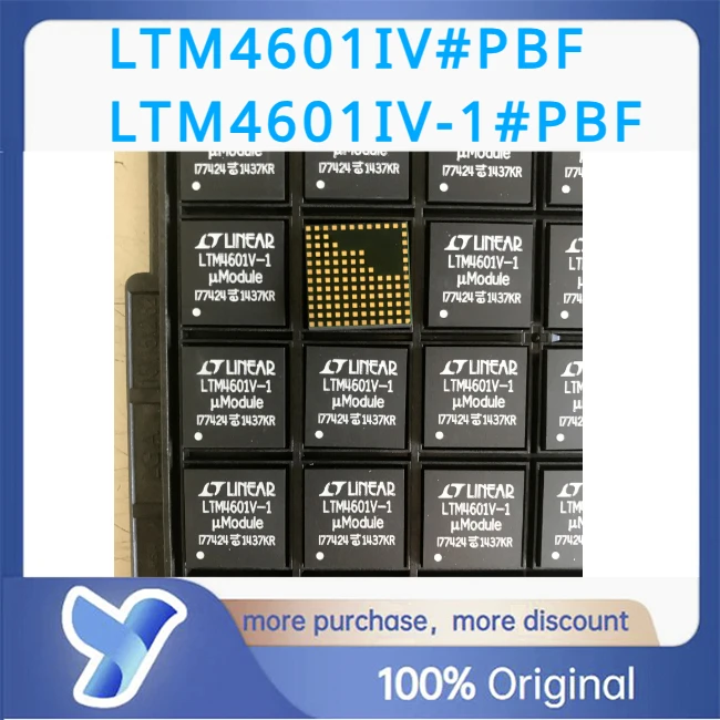 Original New LTM4601IV LTM4601IV-1 LTM4601IV#PBF LTM4601IV-1#PBF LINEAR uMODULE 118LGA DC-DC 1.25MHz 600mV to 5V out 12A