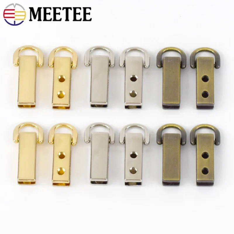 5/10/20Pcs 7*26mm Bag Side Clip Buckles Metal D Ring Buckle Handbag Strap Connector Clips DIY Leather Craft Hardware Accessories