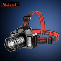 Zoomable LED Headlamp Usb Rechargeable Headlight Motion Sensor Waterproof Head Lamp Headlight Emergency Headlamp Head Work Light