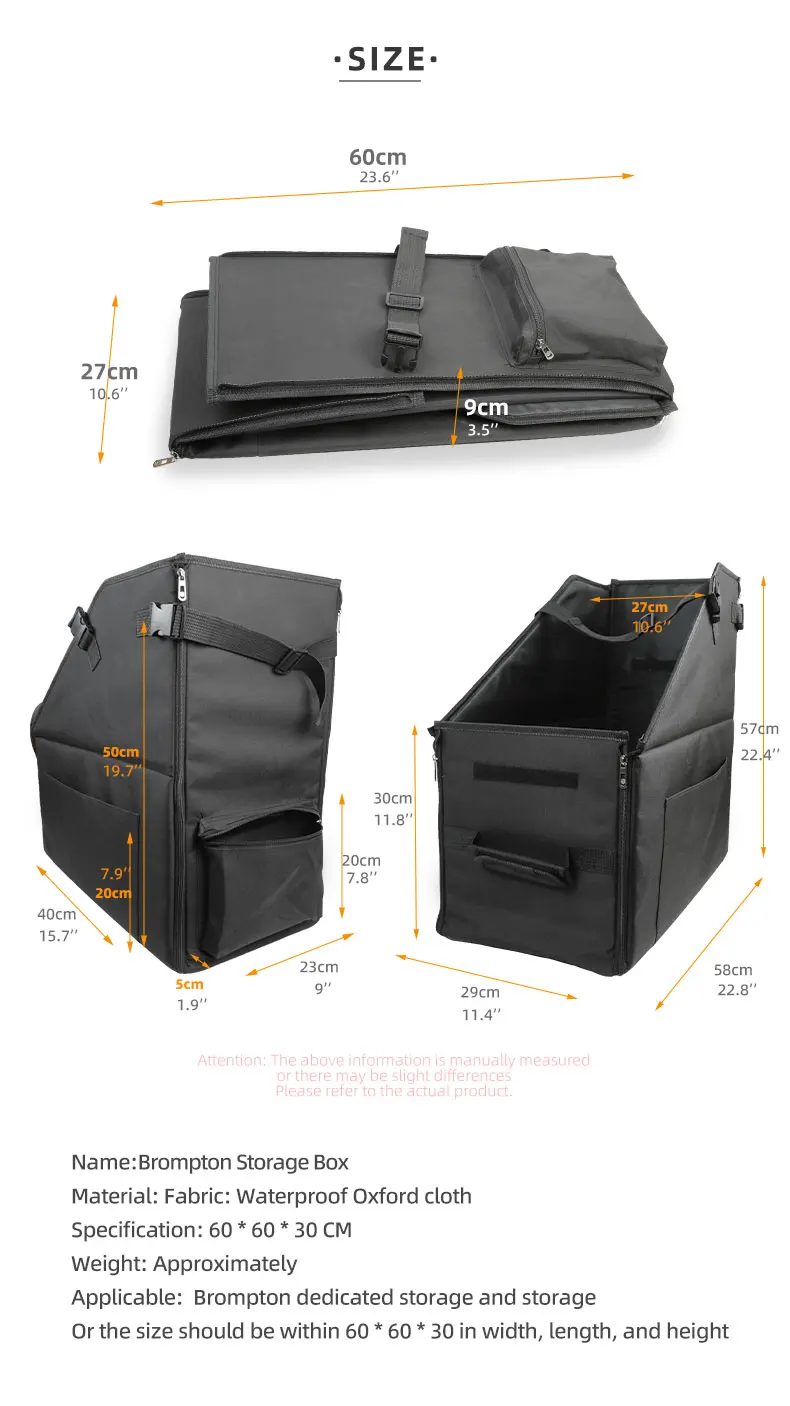 Tragbare Faltrad Lagerung Box Für Brompton Staubdicht Wasserdichte Box Auto Stamm Transport Lagerung Box – Detail 3