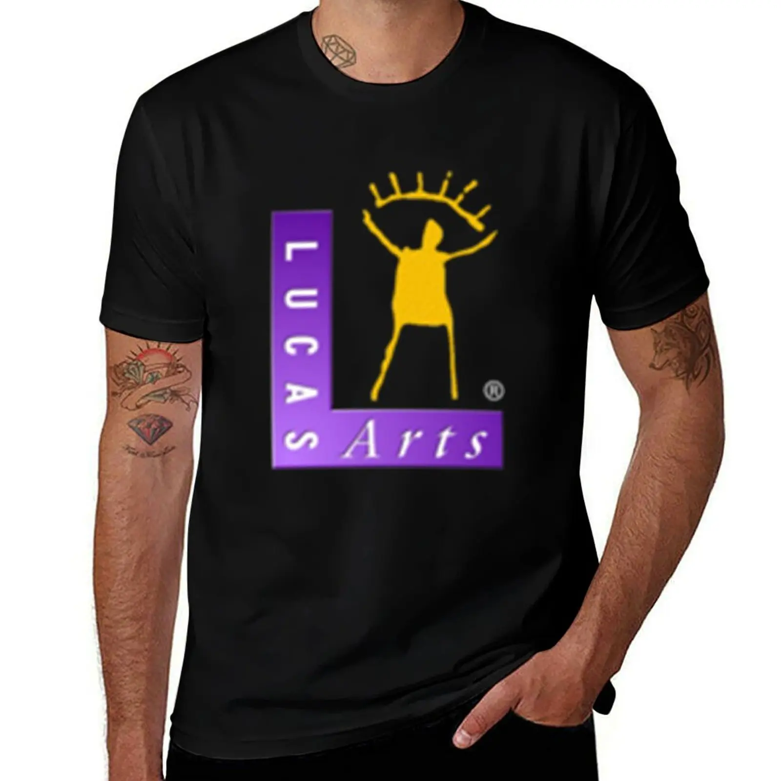 

LucasArts logo T-Shirt t shirt man cotton cotton tshirt 100% T-Shirt