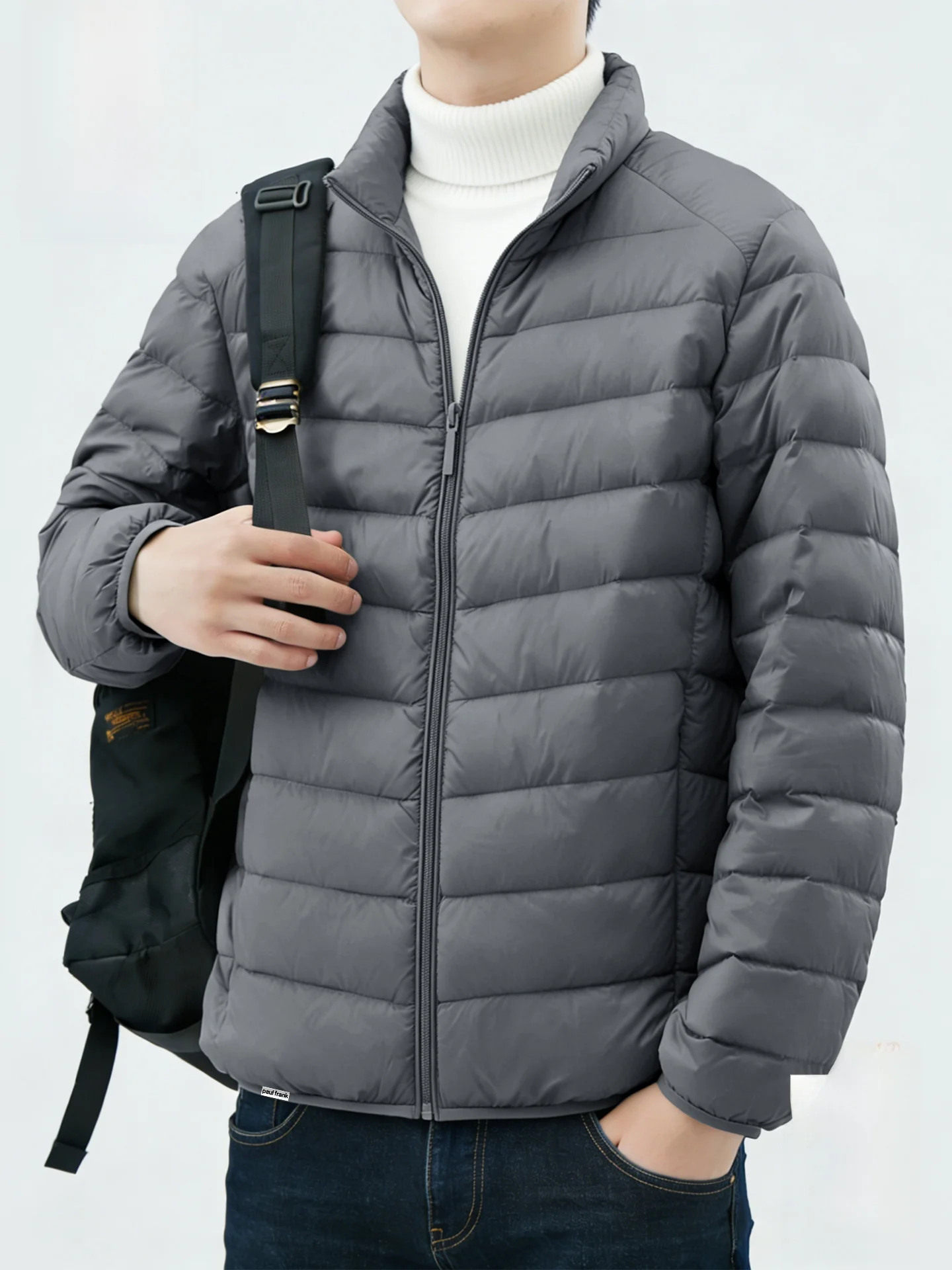 

Зимняя мужская пуховая куртка Du down Jaet: легкая, теплая, с дизайном Bonel, из нейлоновой ткани, с защитой от разрывов, стандартный крой