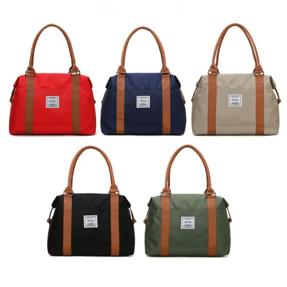 Bolsa de viaje de gran capacidad de primera calidad, bolso de mano de tela Oxford para cabina, bolso de viaje separado en seco y húmedo ajustable para mujer